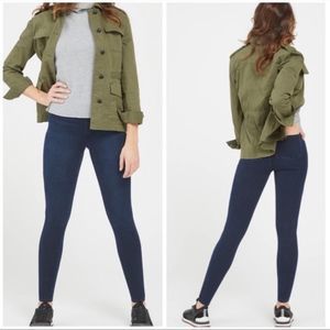 Spanx Jeanish Pull on Ankle Jeans, Jeggings, Twighlight Rinse, Size Small